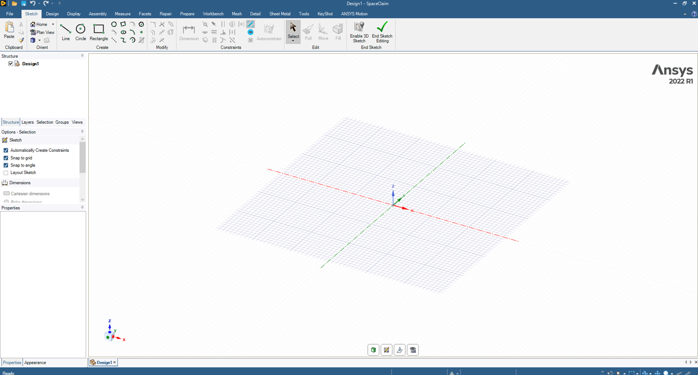 [ SpaceClaim ] Axes Option