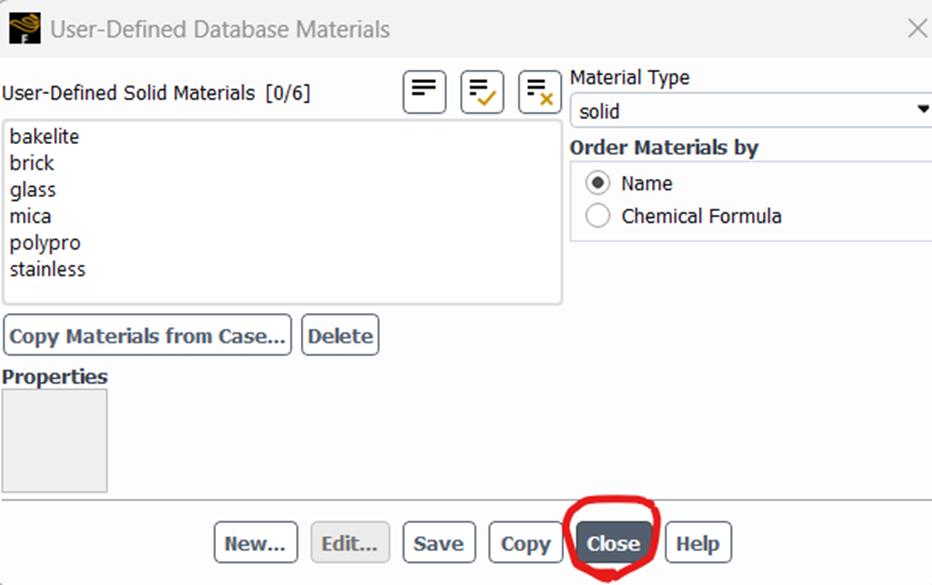 How to write and read a User-Defined Material Database with Fluent